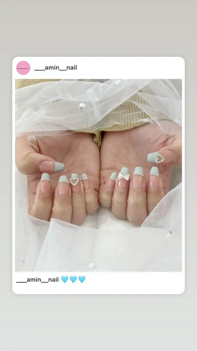ネイル 長さ出し フットネイル ジェルネイル 韓国ネイル マグネットネイル #Amin nail salonのネイルデザイン
