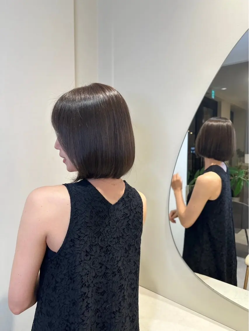ショート ボブ カット無料｜レイヤー カット｜韓国モテへアのヘアスタイル