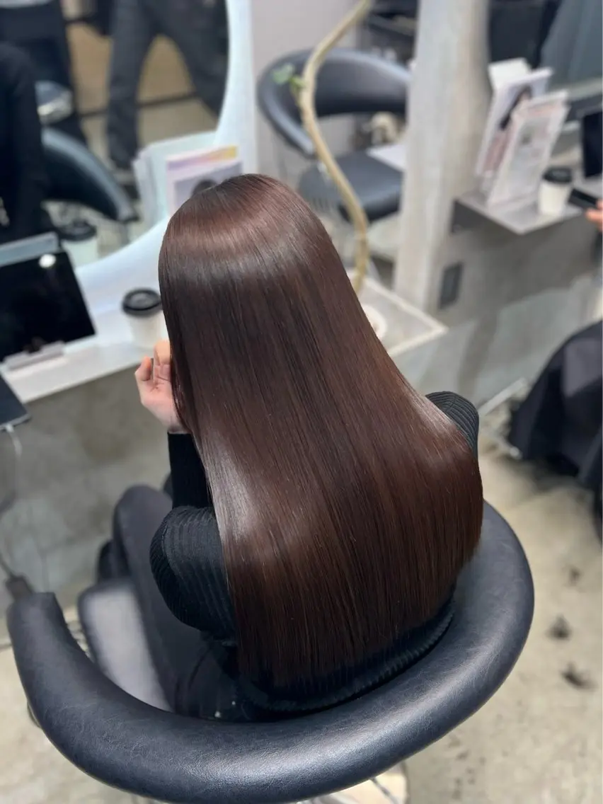 ロング カラー ブリーチ 髪質改善 トリートメント ワンホンヘア🇨🇳 髪質改善/itaruのヘアスタイル