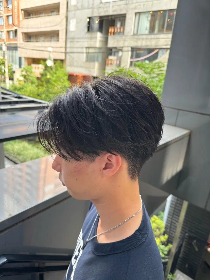 メンズ カット パーマ 河野 悠のヘアスタイル
