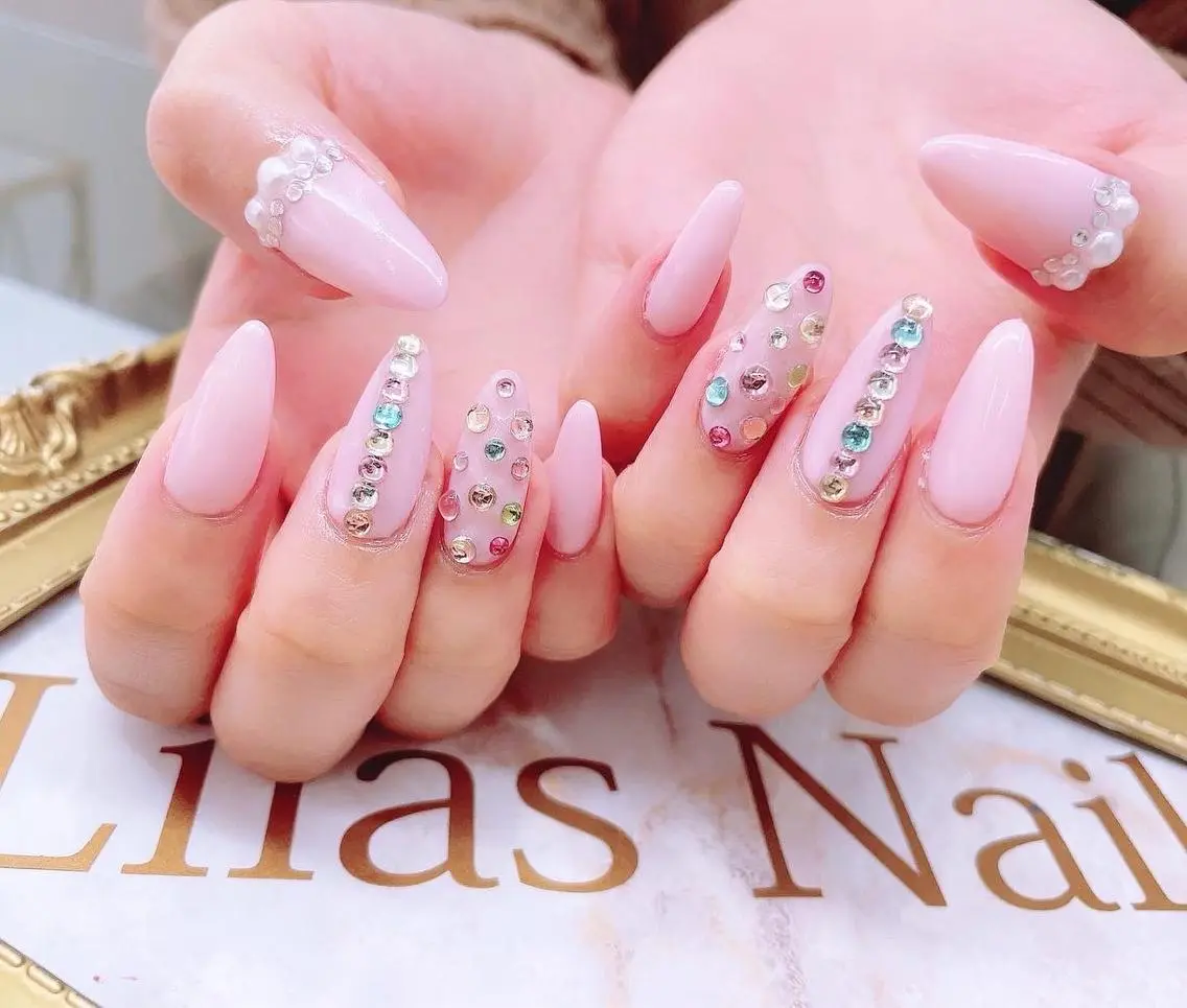 ネイル オーロラネイル 入学式 ジェルネイル グラデーション 卒業式 Lilas Nailのネイルデザイン