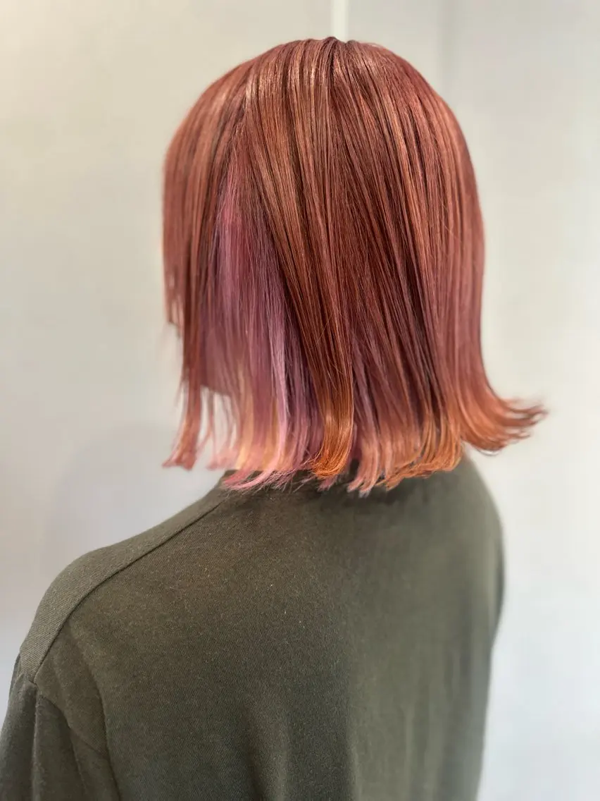 ミディアム ヘアカラー K Harukaのヘアスタイル