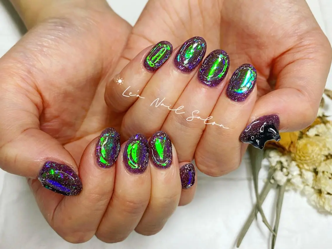 ショート カラー ネイル Le’a NailSalonのネイルデザイン