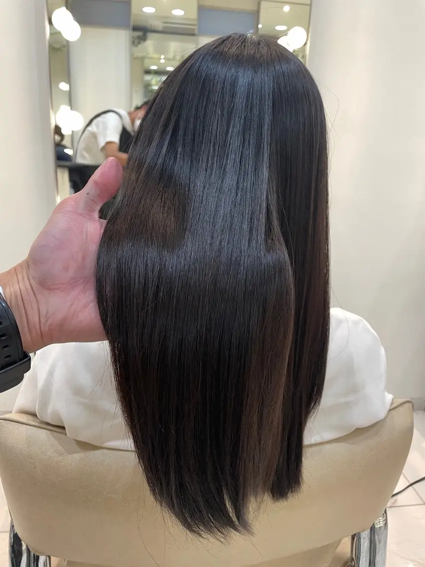 ロング ショートボブ ボブ くせ毛 髪質改善 縮毛矯正 髪質改善専門 YOSHIのヘアスタイル