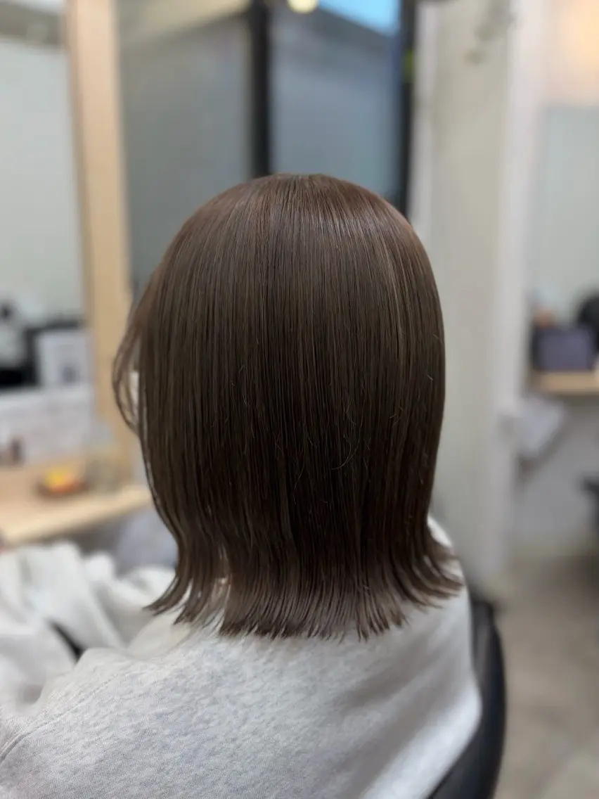 ミディアム カラー カット ヘアカラー トリートメント 小顔似合わせカット ┊︎＊AYANO＊のヘアスタイル
