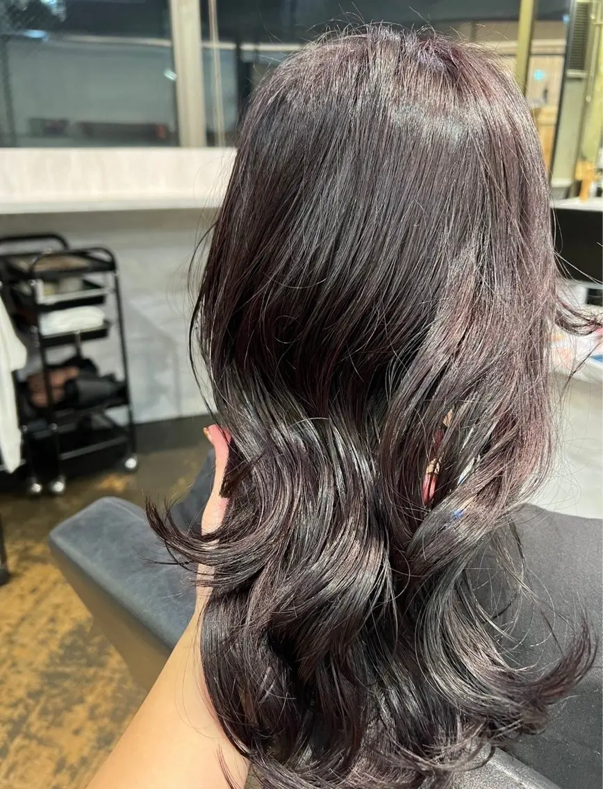 ミディアム カラー バイオレットカラー 似合わせパーマ カラー/ゼンのヘアスタイル