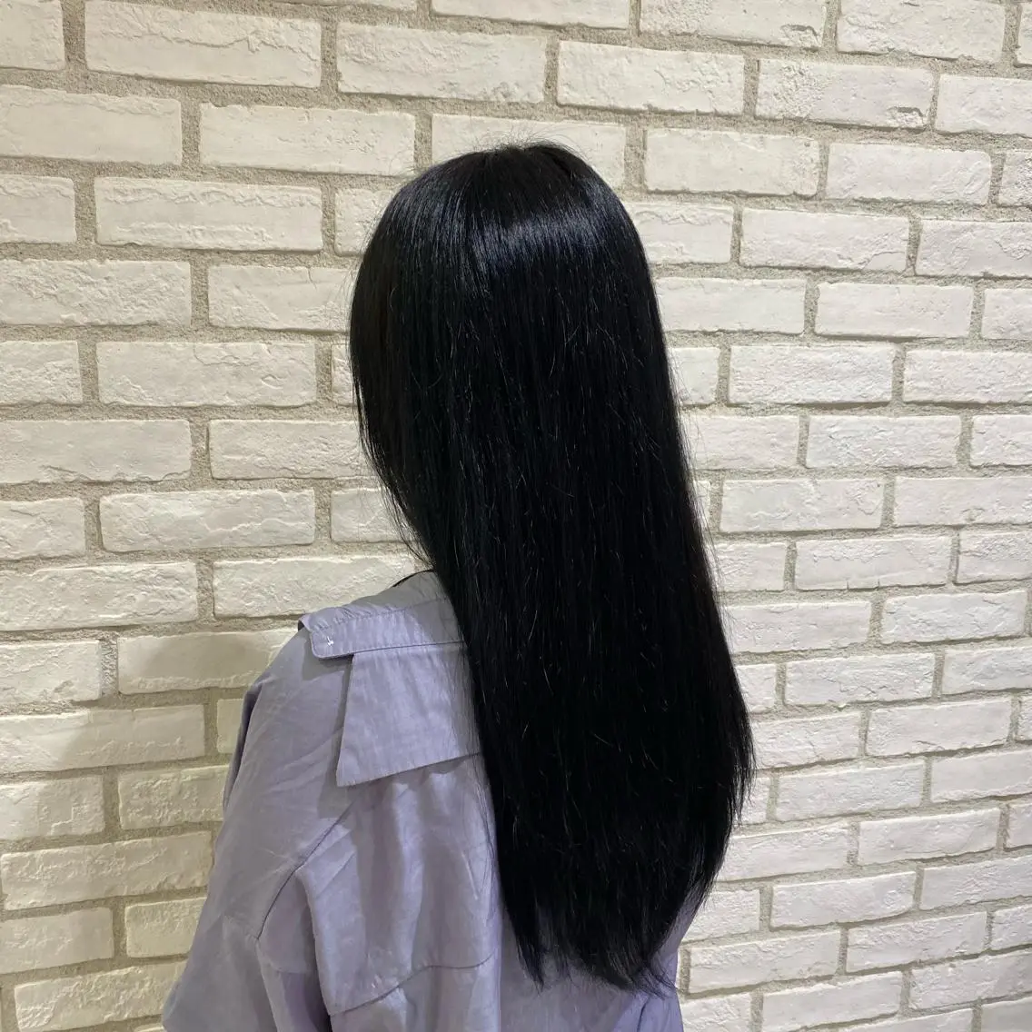 ロング カラー 黒髪 ブルーカラー ブルーブラック 💫藤井 花梨🧸🛋️のヘアスタイル