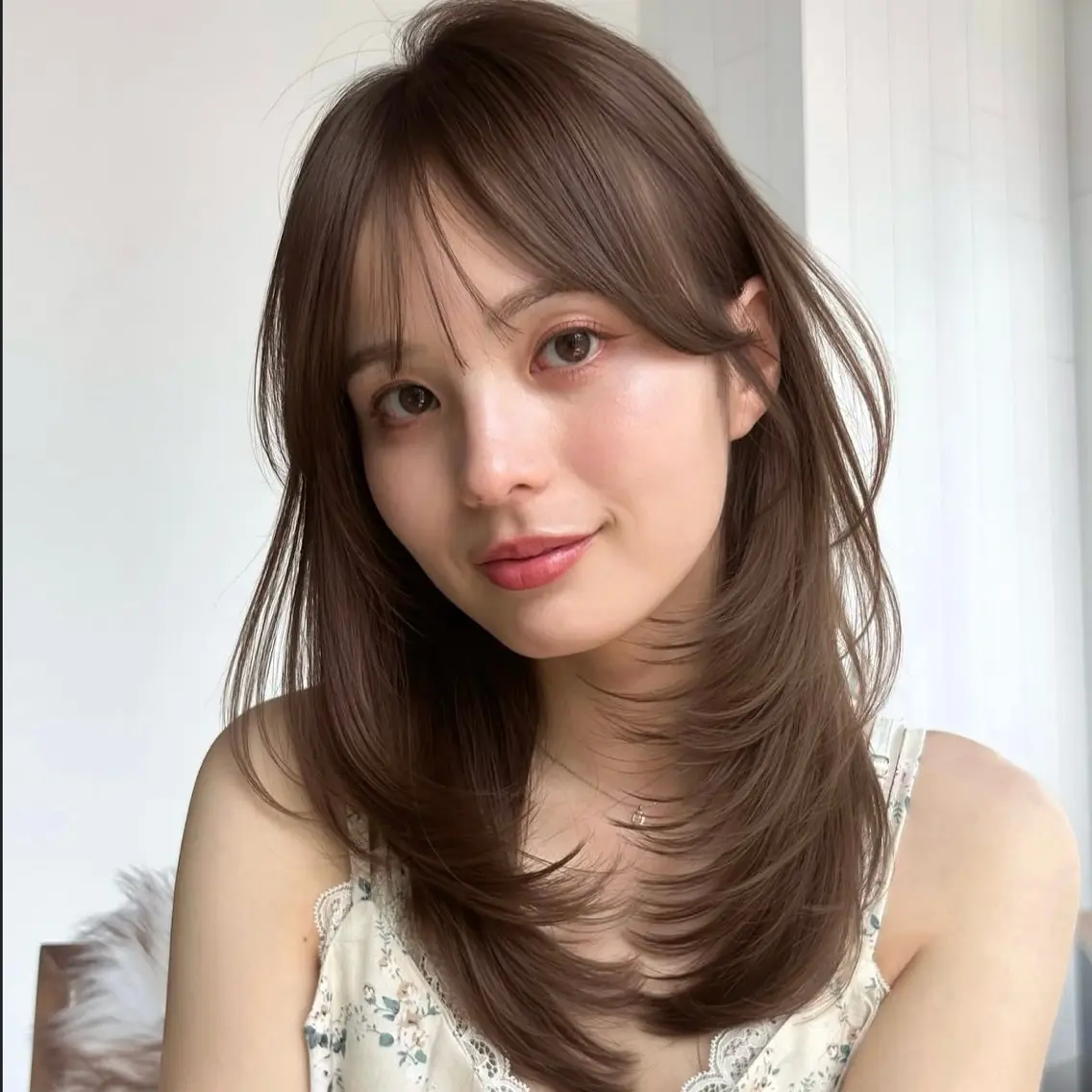 セミロング 池袋似合わせカット ✂️YUUKIのヘアスタイル
