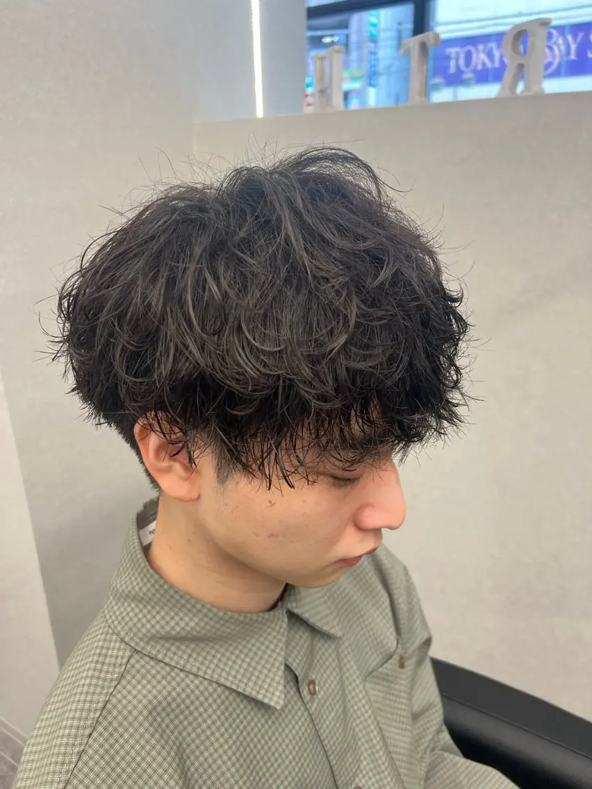 メンズカット➕🌊波巻きパーマの写真