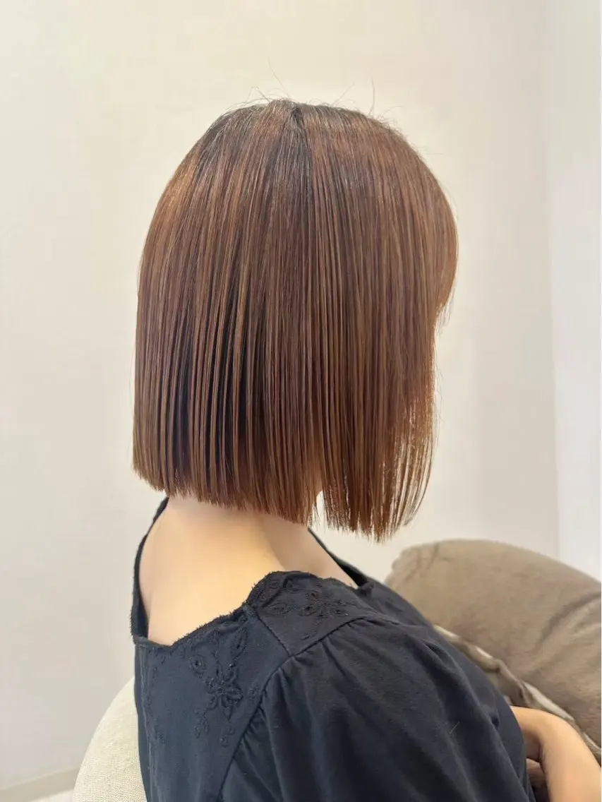 ショート カット センターパート 韓国ヘア・綾也のヘアスタイル