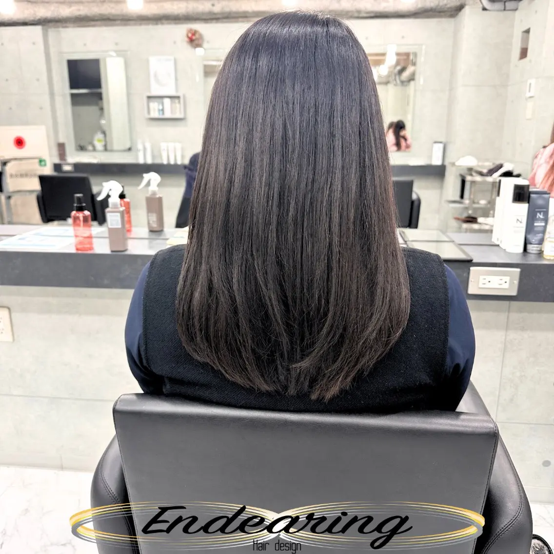 セミロング レイヤーカット カット ヘアカラー Endearing 銀座/レイヤーカットのヘアスタイル