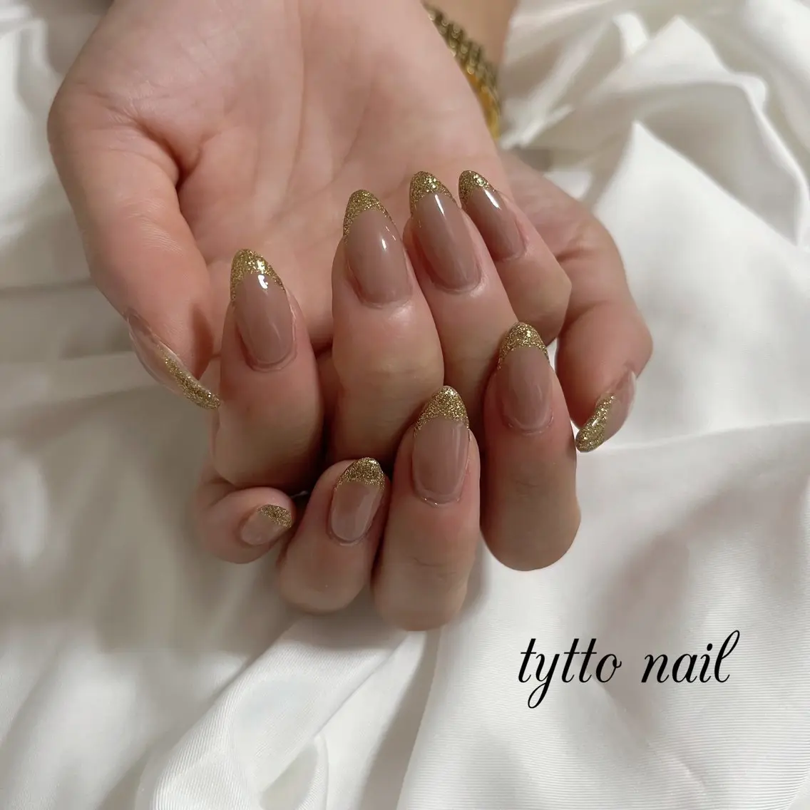 ネイル フラッシュネイル フレンチネイル ラメ(グリッター) オフィスネイル ワンカラーネイル ハンドネイル tytto nail ❤︎eriのネイルデザイン