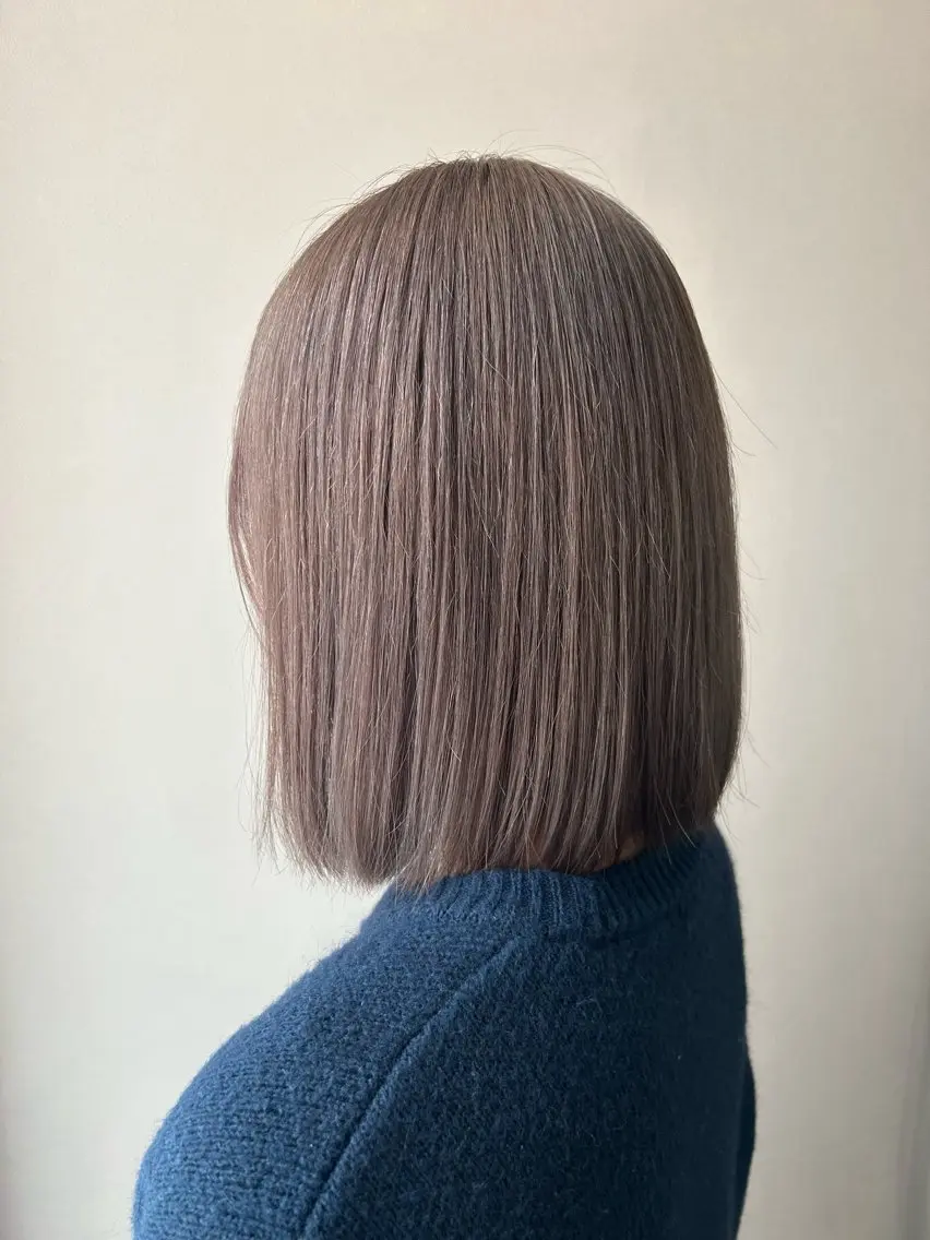 ショート カラー ブリーチ グレージュ カット ヘアカラー トリートメント hubhair レイヤー/透明感のヘアスタイル