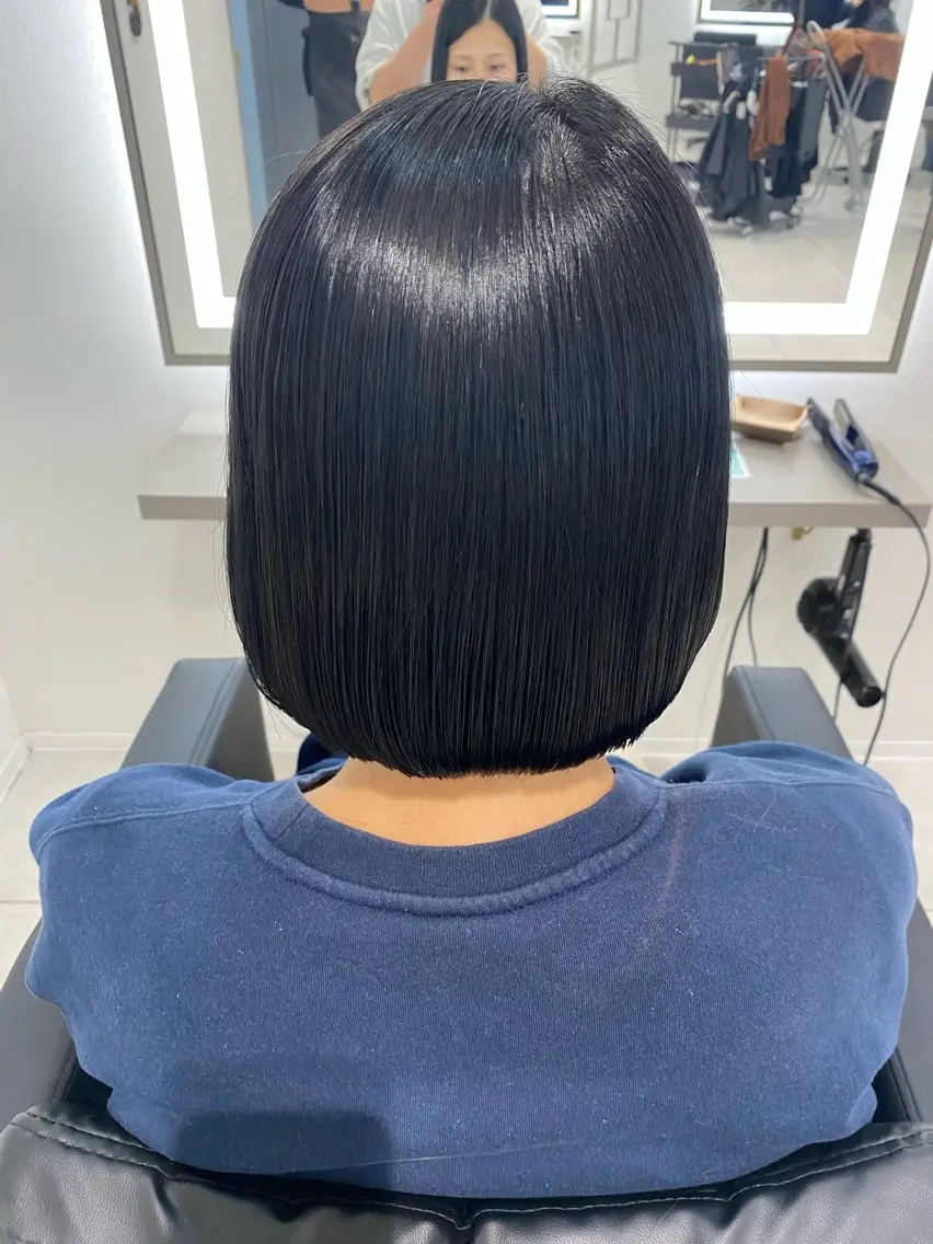 ショート カラー 切りっぱなしボブ ボブ カット ヘアカラー mayu なかもずのヘアスタイル