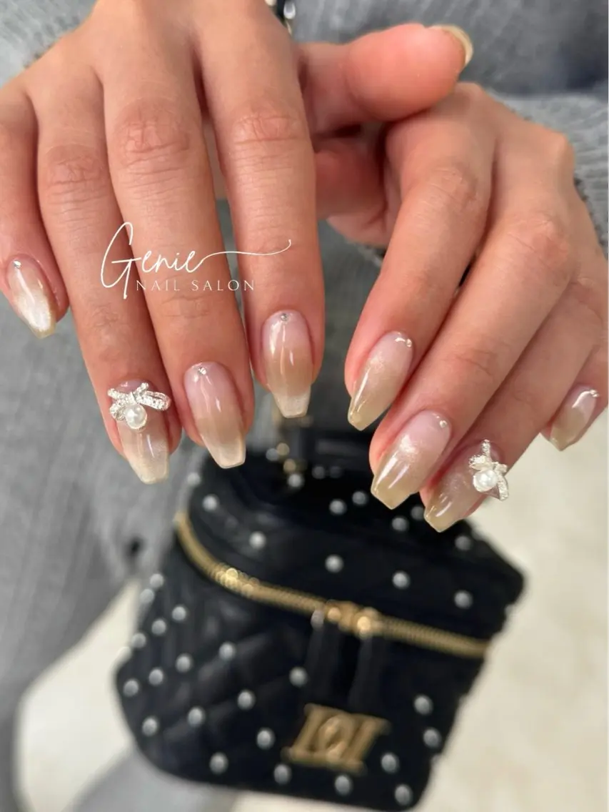 ネイル グラデーション マグネットネイル ハンドネイル Nail salon Genieのネイルデザイン