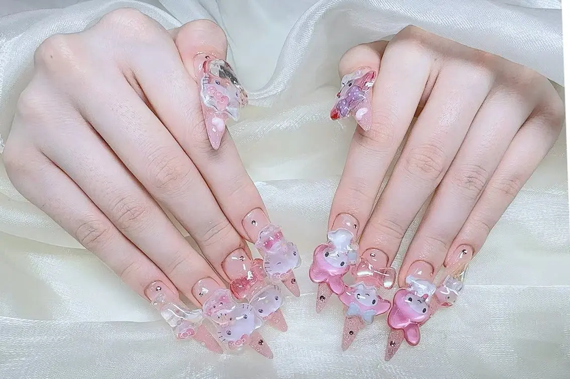 ネイル ハンドネイル ラベンダー💖日暮里 ルル💖ネイルのネイルデザイン