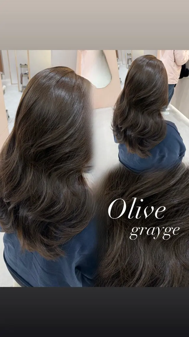 ロング カラー カット ヘアカラー トリートメント 🫧赤み消し*艶髪 nanami🫧のヘアスタイル