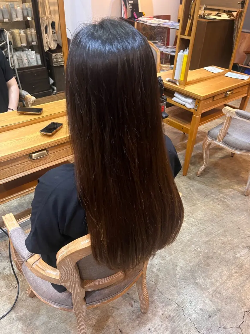 パーマ 縮毛矯正 トリートメント 松原 樹里のヘアスタイル