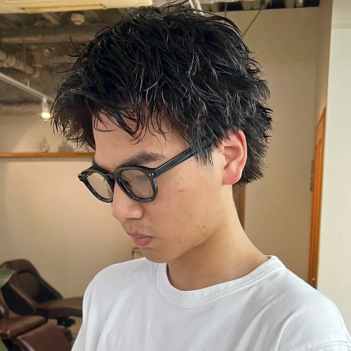 ショート ショートヘア 大人メンズヘア メンズパーマSHUNのヘアスタイル