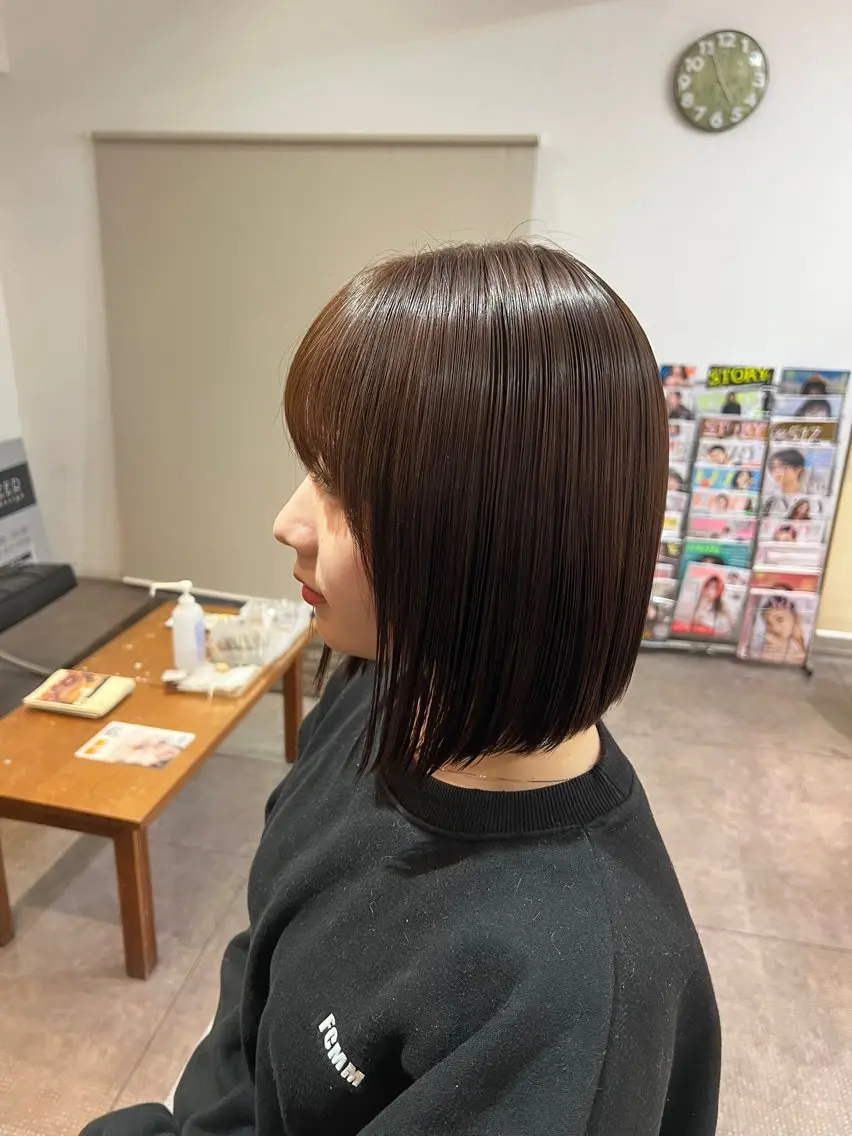 ショート 髪質改善 カット 縮毛矯正 トリートメント うる艶髪質改善 🫧天神/今泉🫧のヘアスタイル