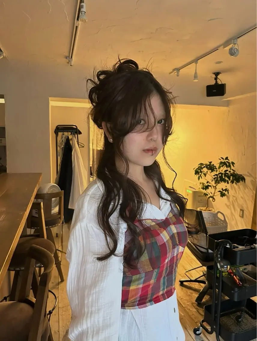 ロング ヘアアレンジ momo ⋆𐙚 ̊.のヘアスタイル