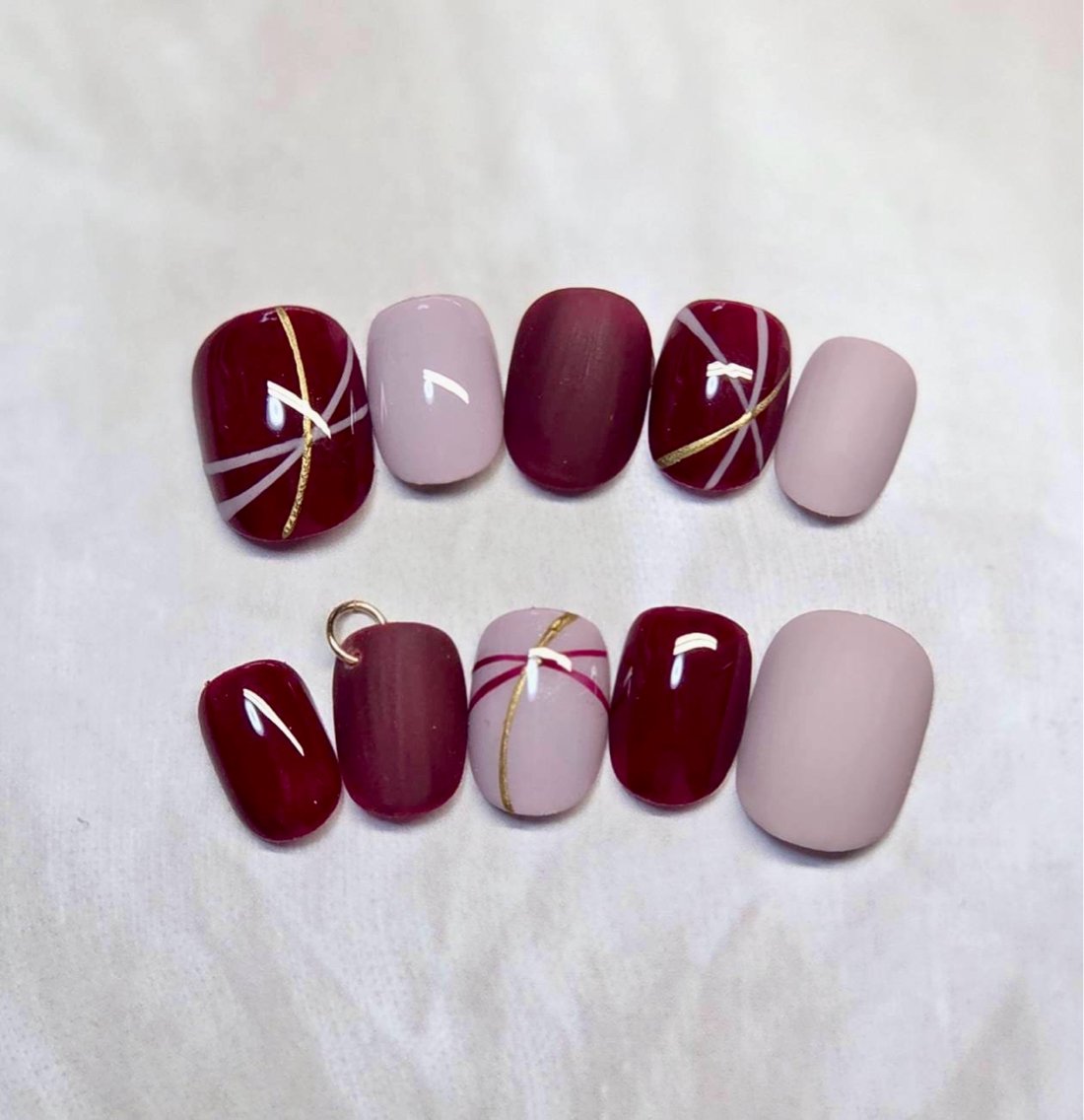 ネイル アートネイル チークネイル フラッシュネイル フラッシュマグ フレンチネイル Mai’s nailのネイルデザイン