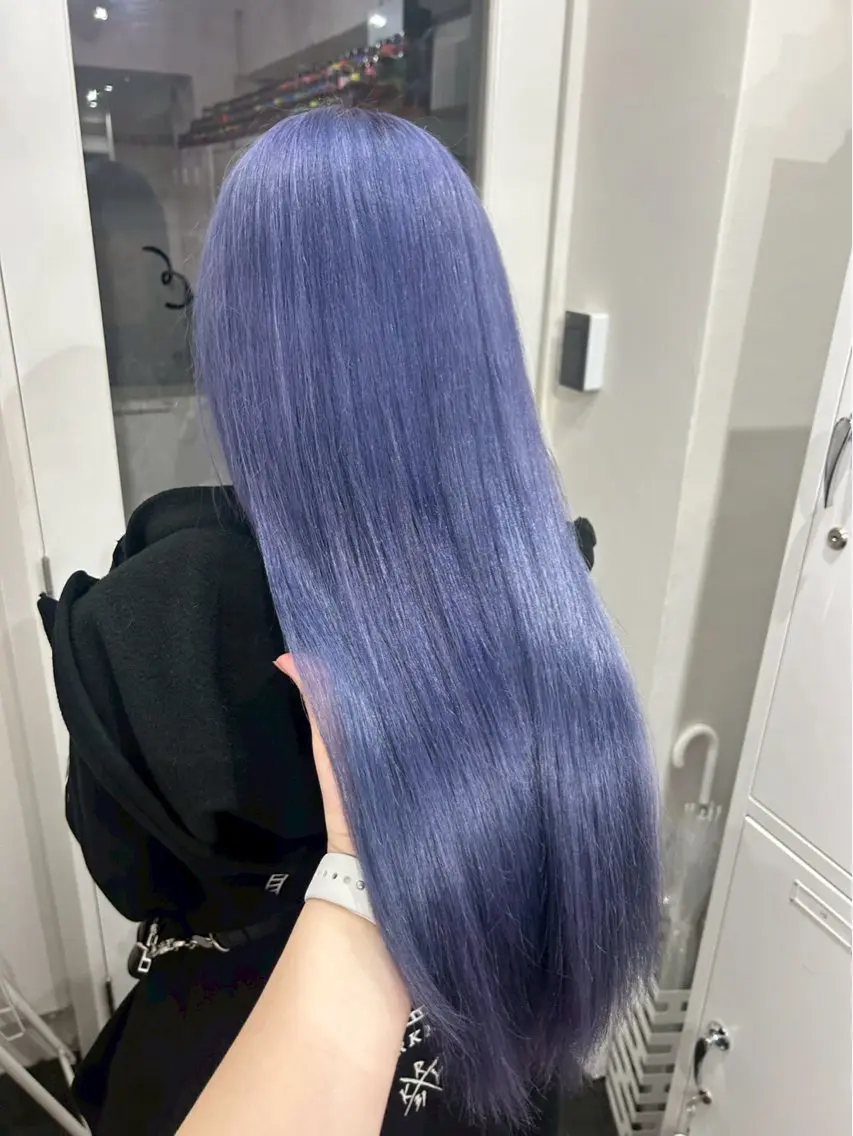 カラー ブリーチ 透明感カラー ネイビーカラー オレンジ ピンクカラー ヘアカラー トリートメント 🌻ハイトーン/艶 カラー🌻ユリナのヘアスタイル