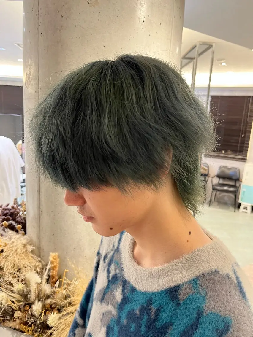カラー メンズ 透明感カラー ケアブリーチ🌟 ♢WATARU♢のヘアスタイル