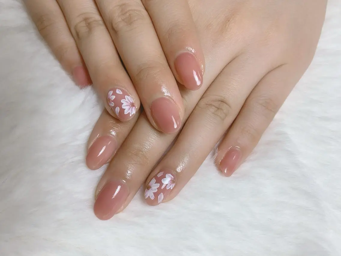 ネイル アートネイル フラワーネイル シンプルネイル 春ネイル Flora Nail 【フローラ ネイル】のネイルデザイン