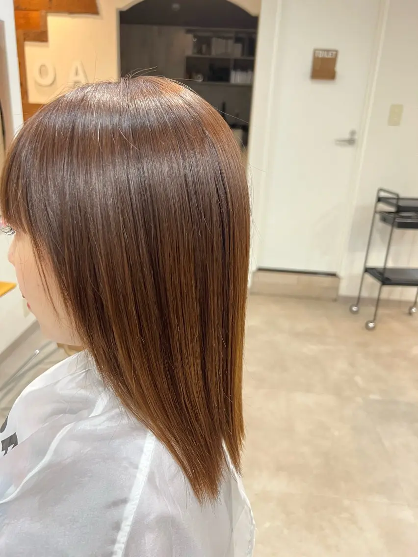 パーマ 髪質改善 ストレートパーマ ハラダユウカ flower西明石店のヘアスタイル