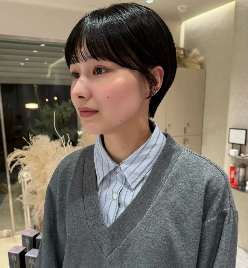 ショート ショートヘア カット ヘッドスパ M E I 🪷 似合わせヘルシーヘアのヘアスタイル