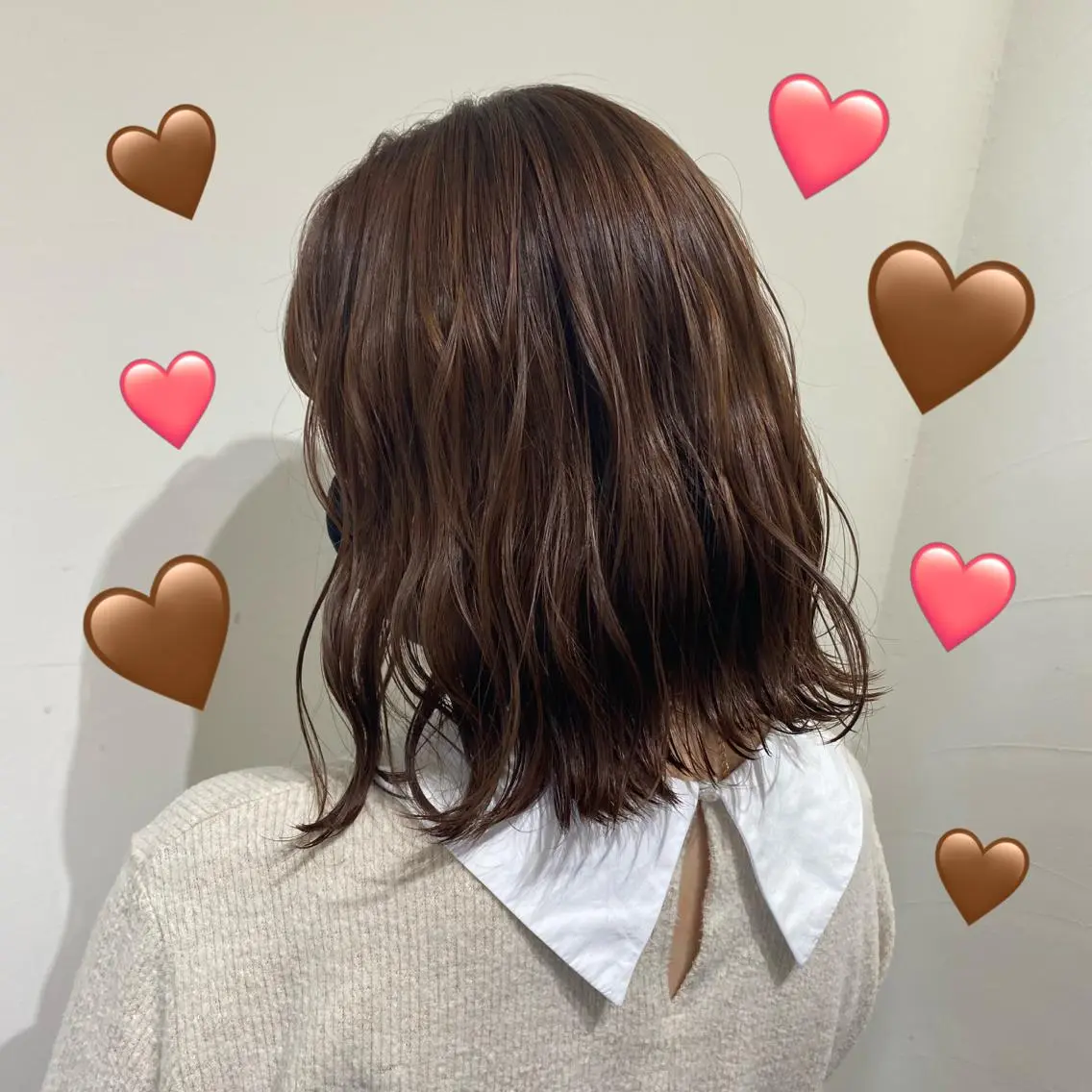ミディアム カラー バレイヤージュ ブリーチ ブラウンカラー ケアブリーチ チョコレートブラウン 韓国ヘア特化 💟 ララア 💟のヘアスタイル