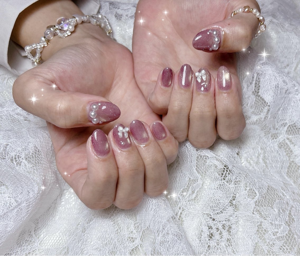 ネイル マグネットネイル ハンドネイル FLARE NAIL フレアネイルのネイルデザイン