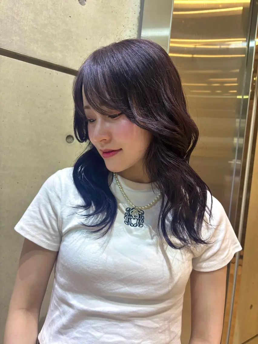 ミディアム カラー ブリーチカラー/ ななほ🌷⋆⭒˚のヘアスタイル