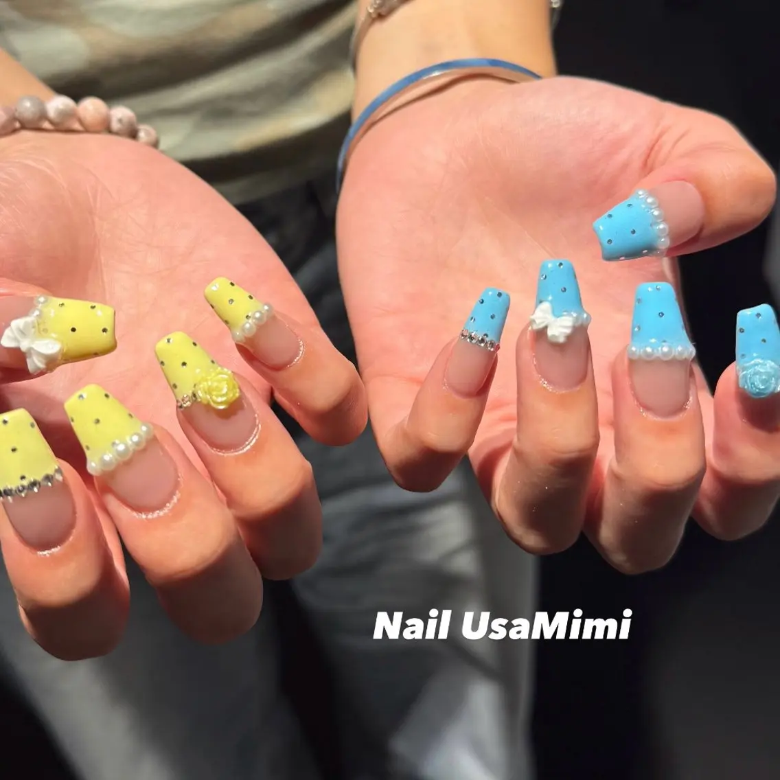 ネイル ドット ハンドネイル 本町ネイルNail UsaMimiのネイルデザイン