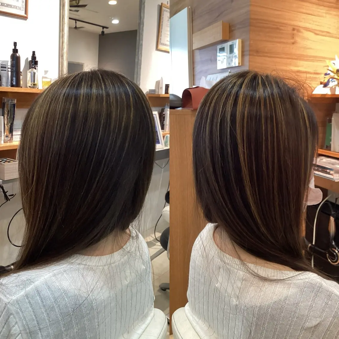 ロング カット ヘアカラー hair bonitaのヘアスタイル