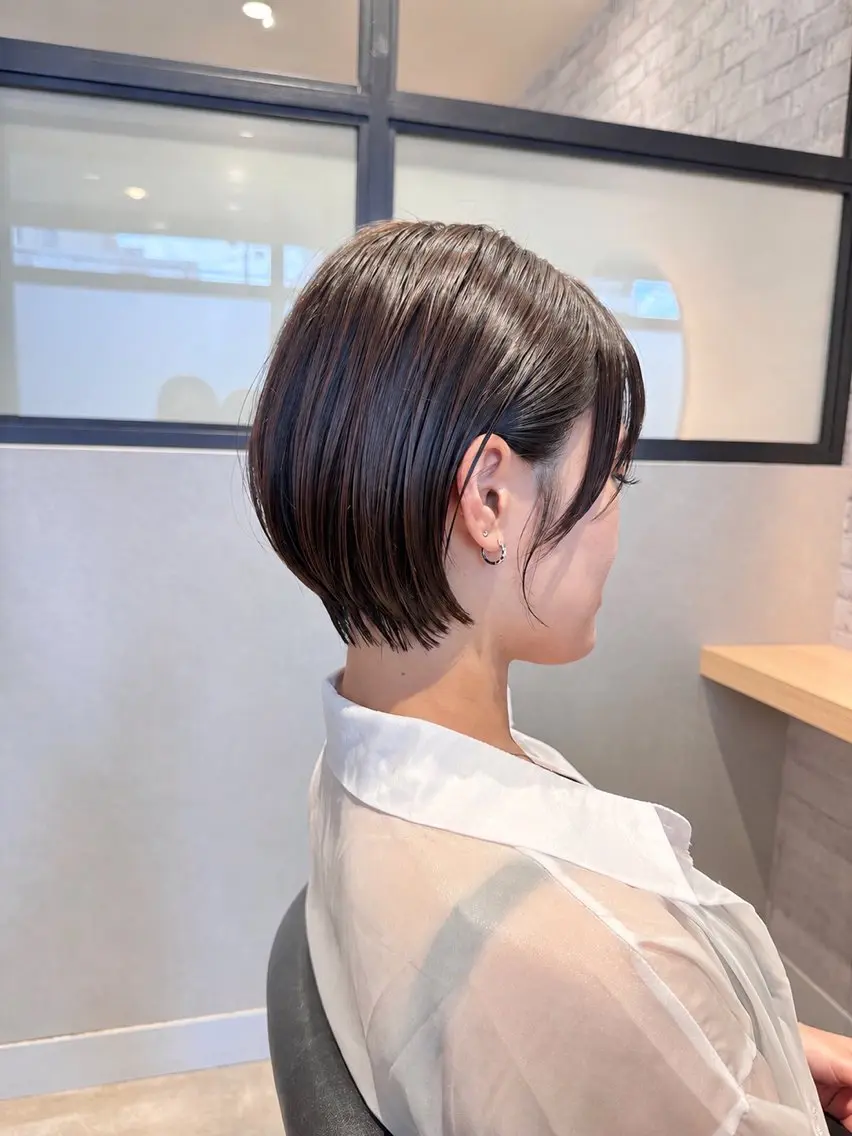 ショート ショートボブ ボブ 髪質改善 ショートヘア トリートメント カット トリートメント 宮腰一磨 ・ショート・ボブ🌿のヘアスタイル