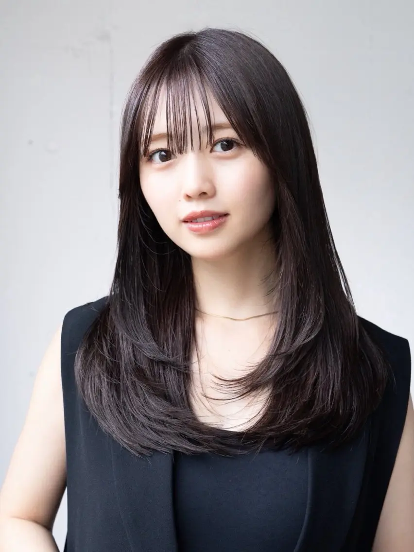 ミディアム カラー ヘアカラー 暗髪カラー/ 悠矢のヘアスタイル