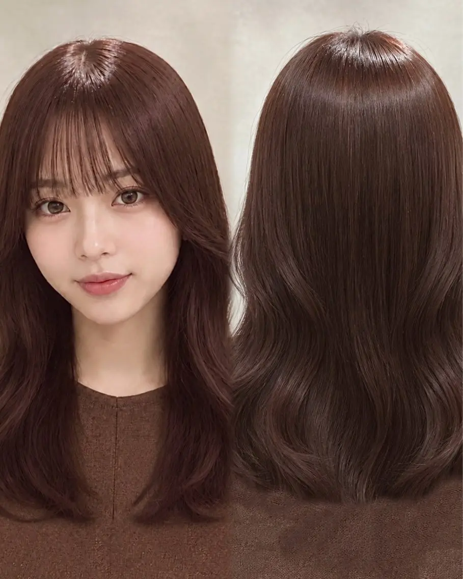 ロング カラー ブラウンカラー 似合わせカット ヘアカラー 🤍艶モテカラー♡ ブラウン🤍Rimiのヘアスタイル