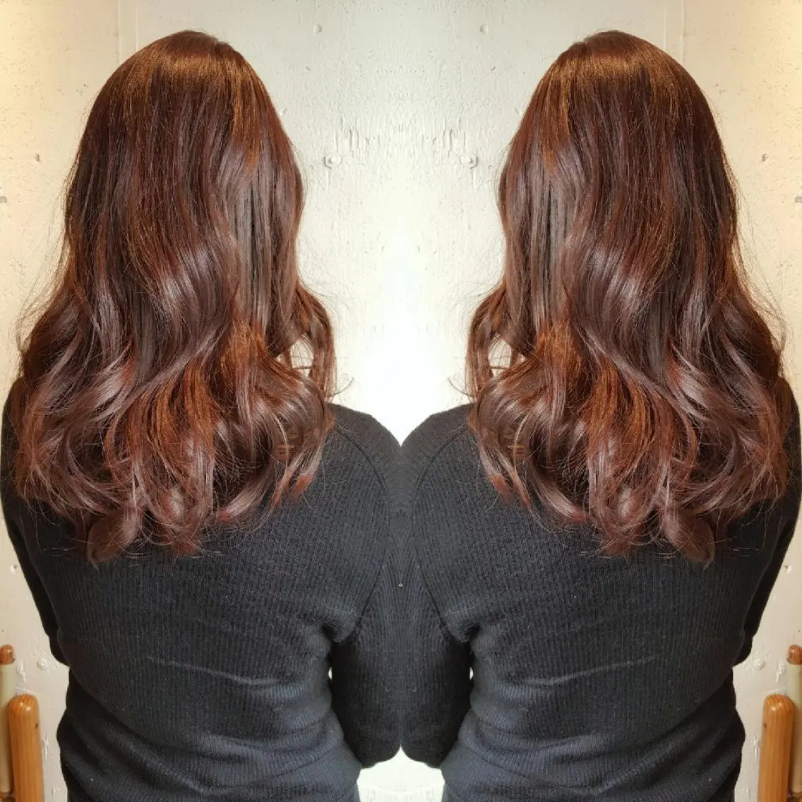 ロング カット ヘアカラー あらき ちさとのヘアスタイル