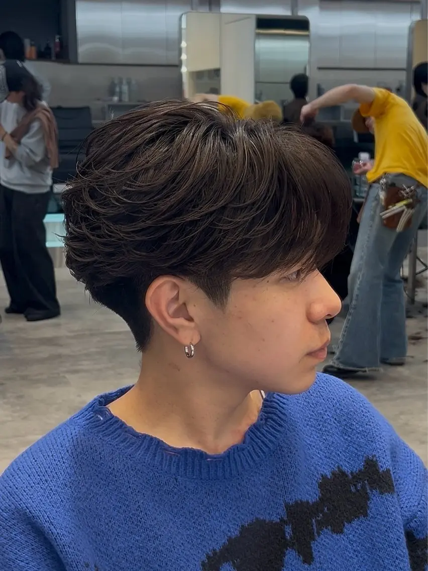パーマ メンズ カット パーマ 川口 翔太郎（fifth）のヘアスタイル