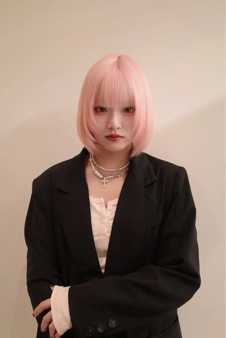 ミディアム ボブレイヤー ボブ レイヤーカット レイヤーカット✂️ /しょうのヘアスタイル