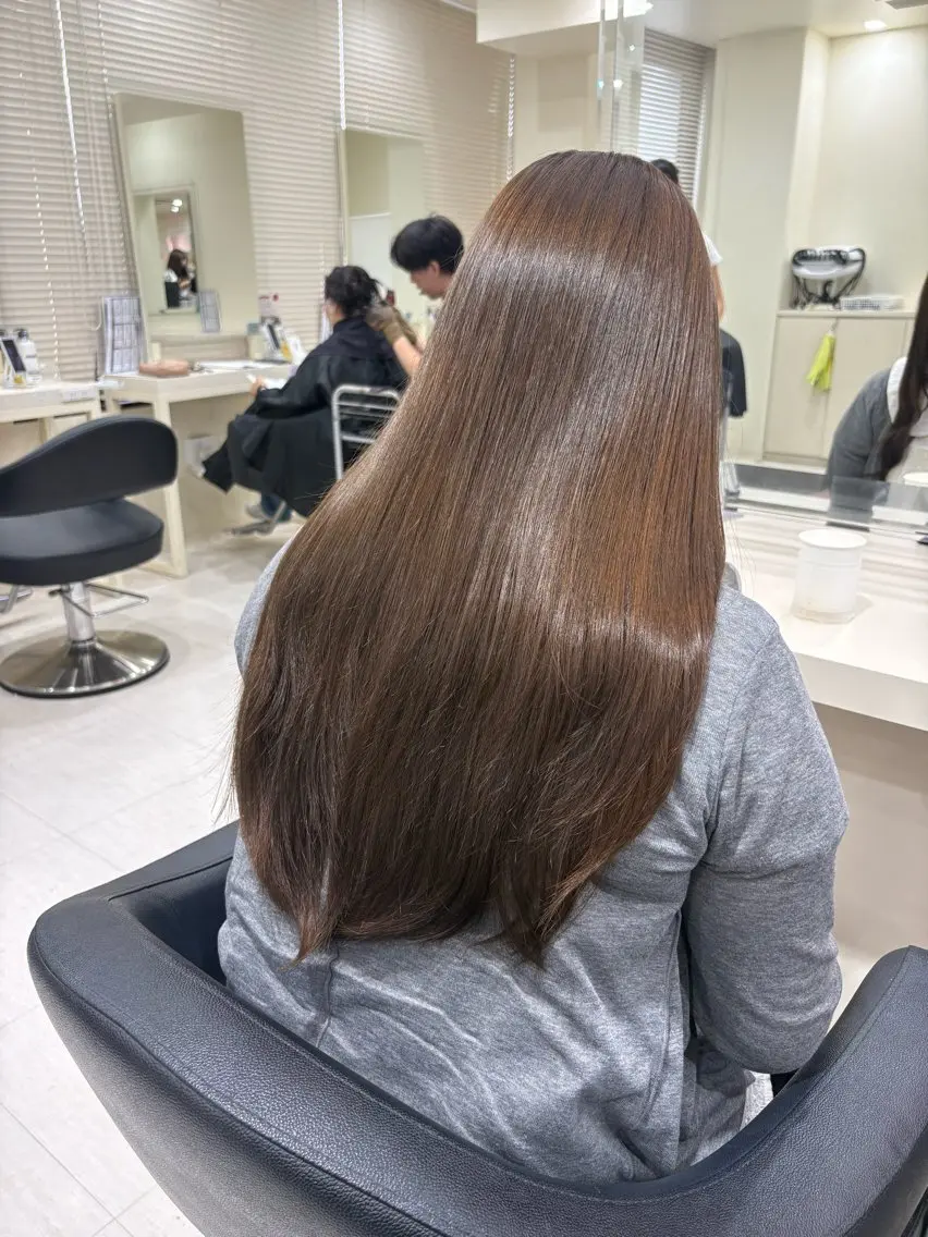 ロング カラー カット ヘアカラー トリートメント 💕мei 透明感カラー💕のヘアスタイル