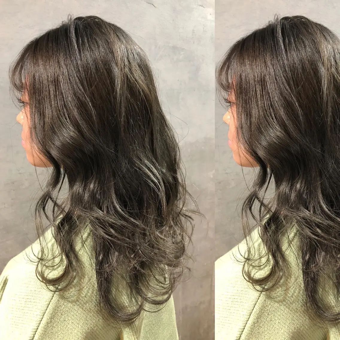 ミディアム カラー ヘアカラー トリートメント ツキノキ　ミナ 8月から西梅田店のヘアスタイル