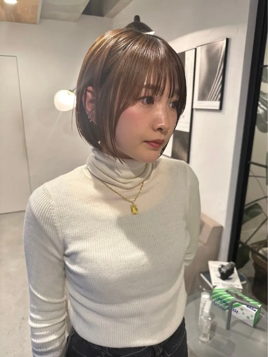 【カットモデル募集】ショートボブ🎀19時​〜​の予約になりますのでリクエスト予約からお願いします！🧸の写真