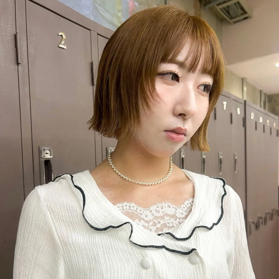 ミディアム カラー ベージュカラー カット ヘアカラー 伊藤ほのか/パーマ /ダブルカラーのヘアスタイル