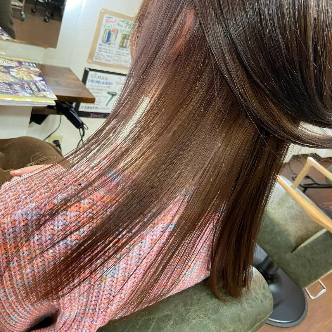 ロング カラー 透明感カラー グレージュ インナーカラー ヘアカラー 💜推しインナー カラー/菊池柊真💜のヘアスタイル