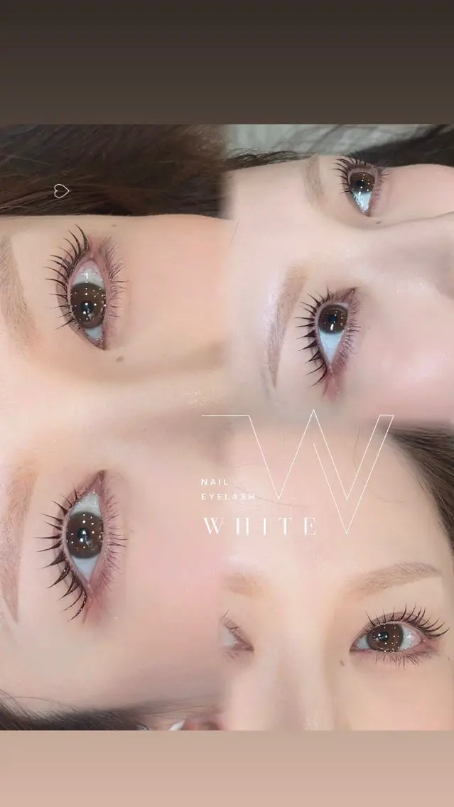 マツエク・マツパ まつげパーマ マツパ 🎀 mayu WHITE 🎀真菅のマツエク・マツパデザイン