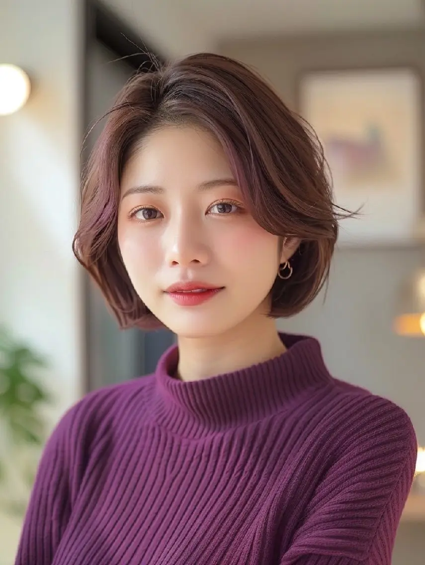 ショート 束感まつぱ🫧 なつき🫧のヘアスタイル