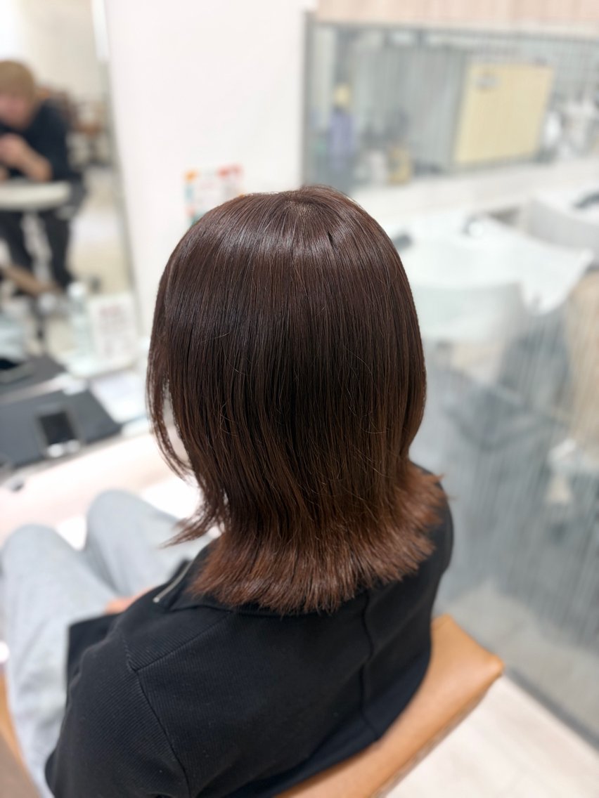 ショート カラー ブリーチ ブラウンカラー ダブルカラー カット ヘアカラー あいみ ♬.*ﾟのヘアスタイル